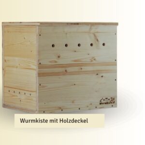 Wurmkiste mit Holzdeckel - Selbstbauset