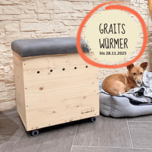 DIE Wurmkiste mit Sitzpolster