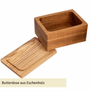 Butterdose aus Holz